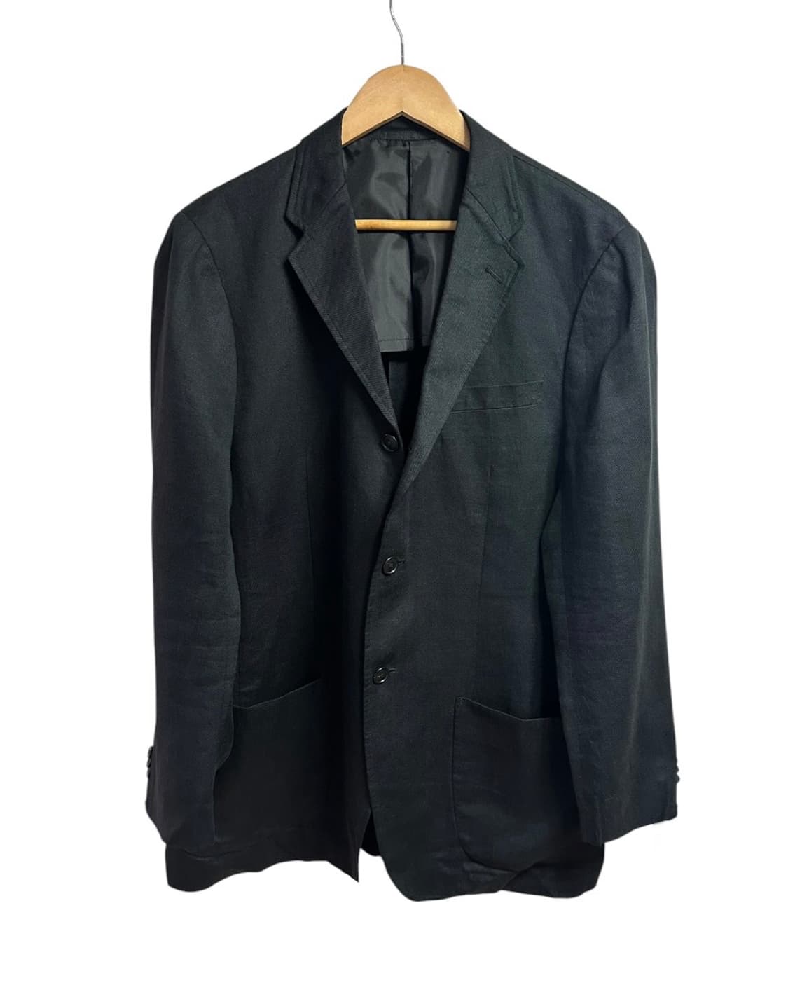 일본 유니클로 린넨 블레이져 자켓 블랙 XL size 상품이미지1