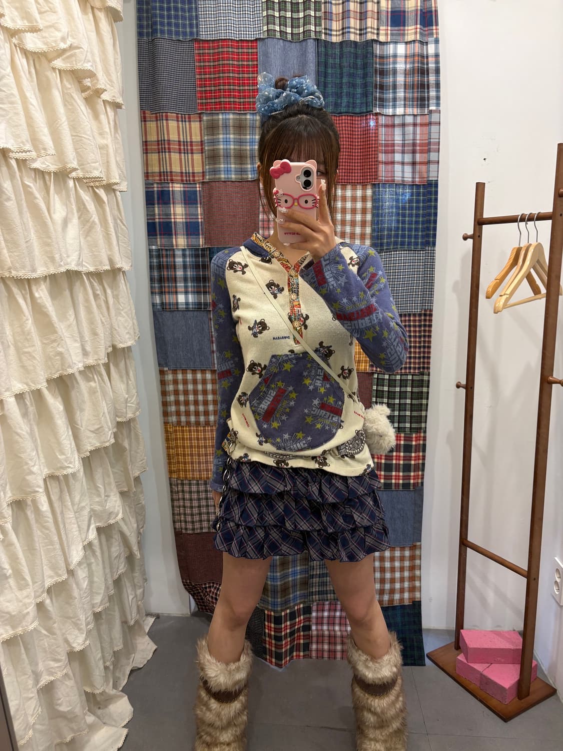 히스테릭글래머 퍽베어 기타 니트후드 상품이미지3