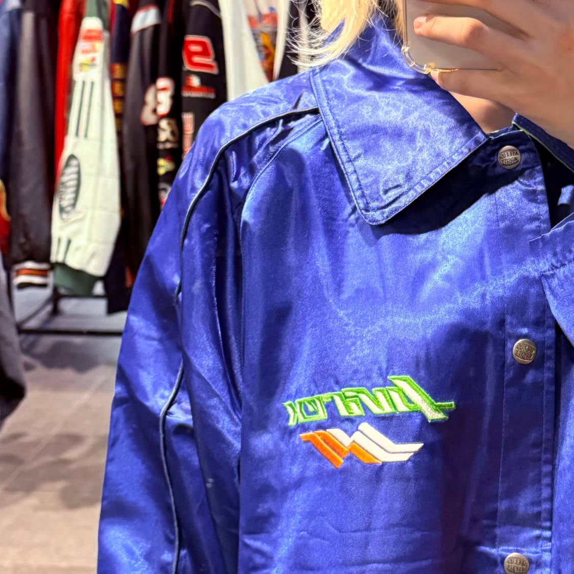 [NO.9] 아비렉스 블루 새틴 코치 자켓 상품이미지4