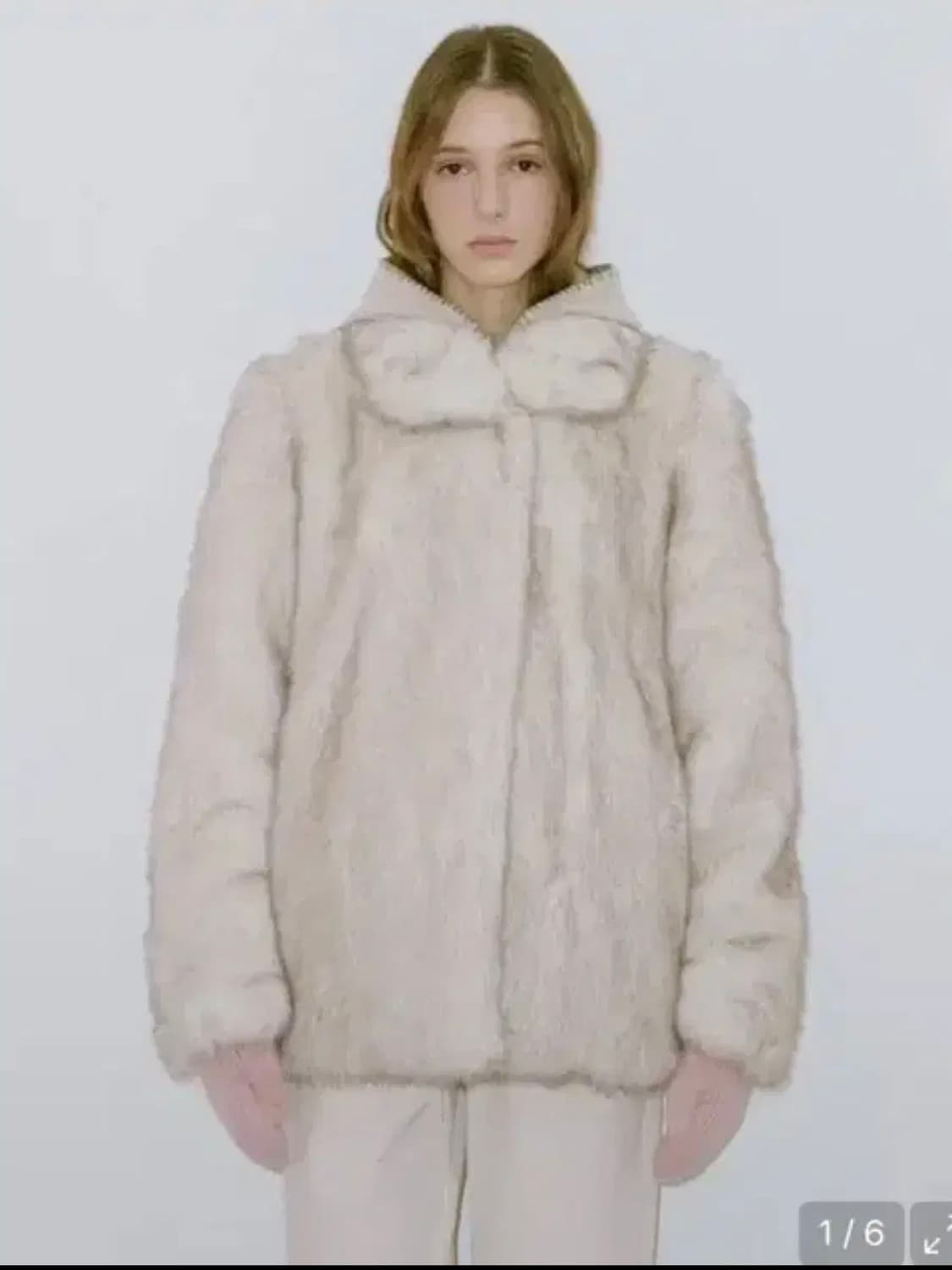 시눈 퍼자켓 아이보리 상품이미지1