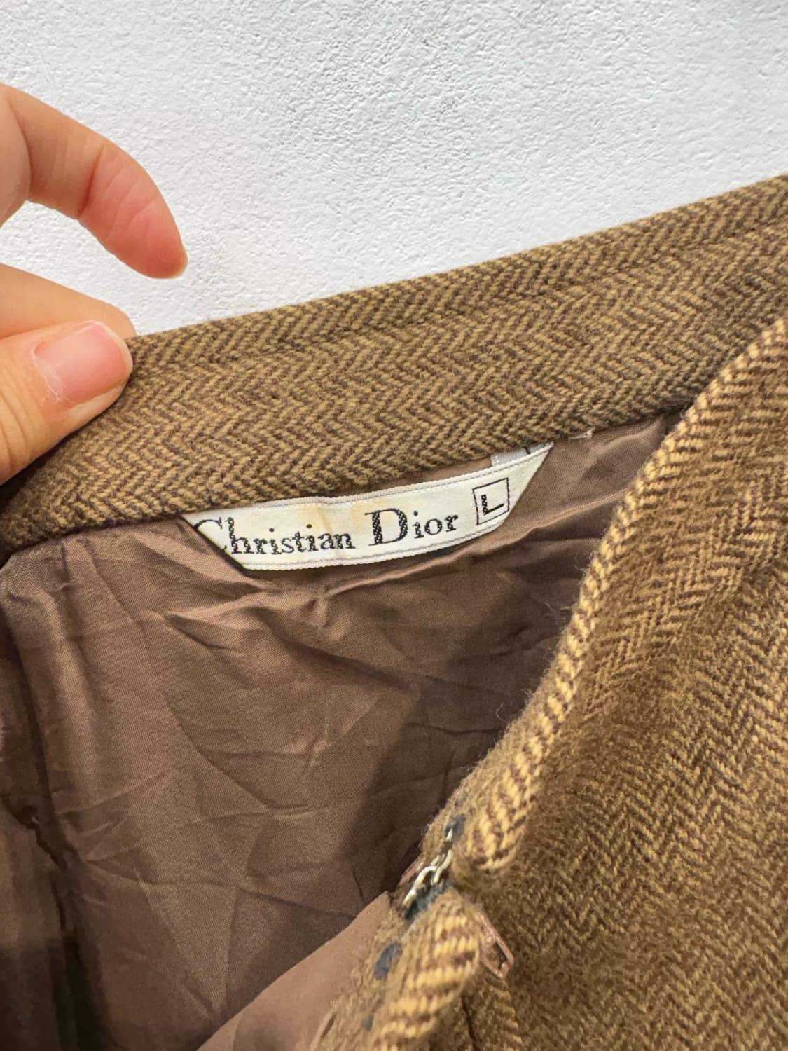 디올 dior 해링본 플리츠스커트 상품이미지4