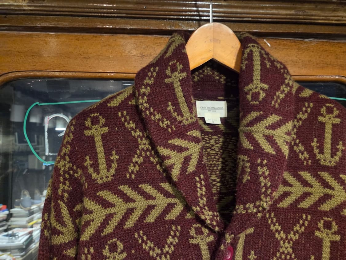 오베이 숄칼라 카디건 상품이미지2