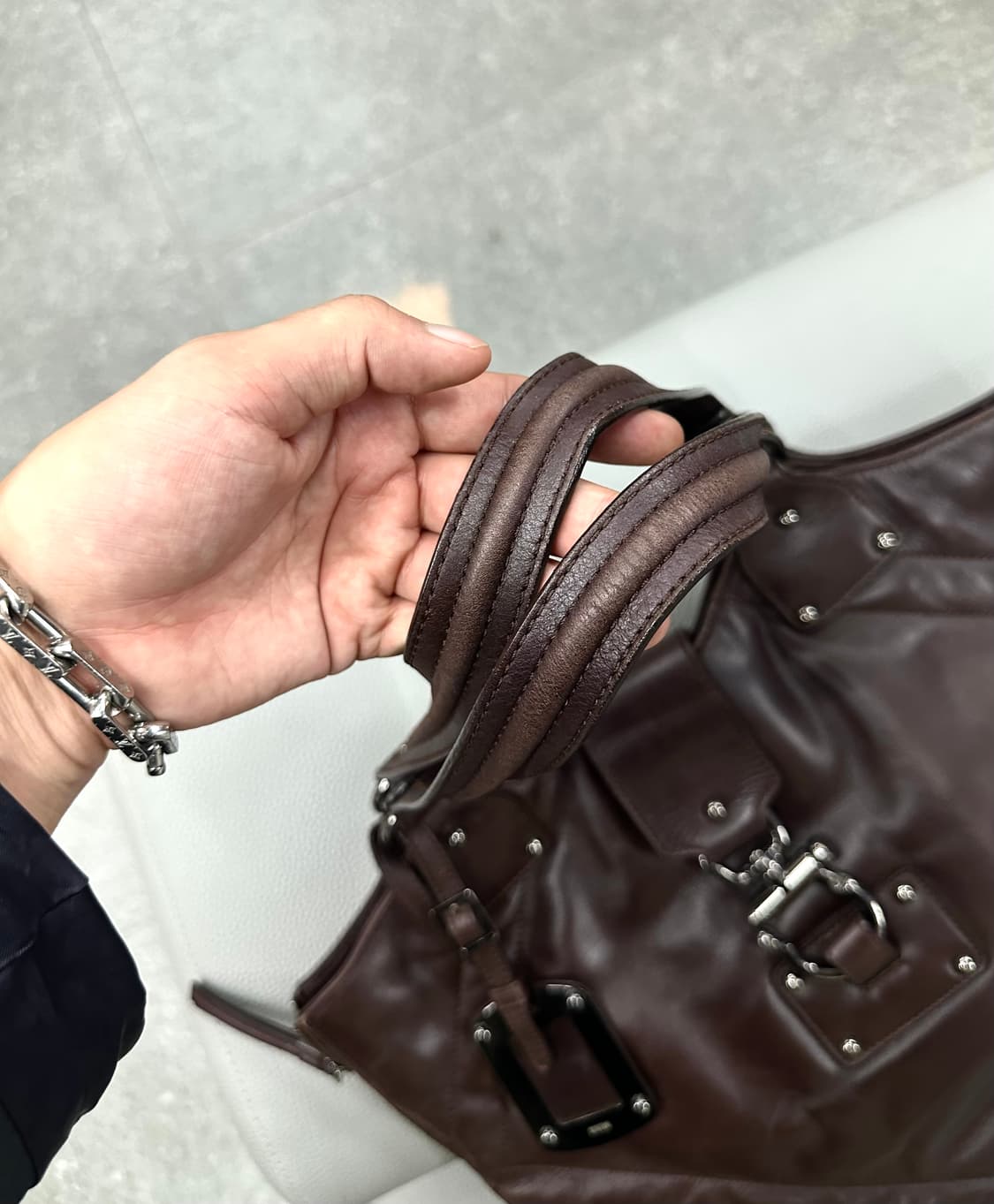 시스템옴므 아카이브 리얼레더 토트백 상품이미지5