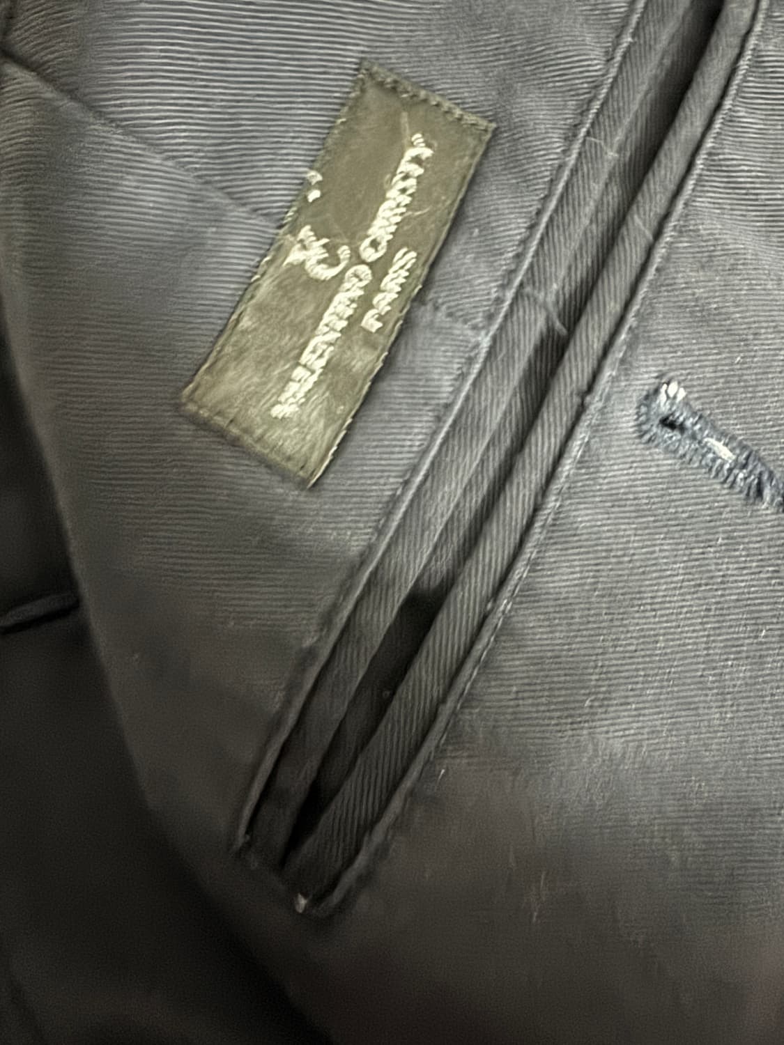 정품 발렌티노 와이드 슬랙스 33.8인치 블랙 상품이미지3