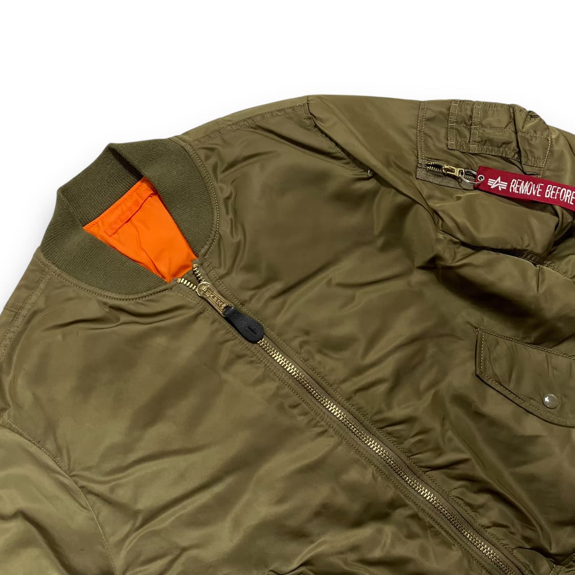 알파 인더스트리 빈티지 올리브 리버시블 슬림 Ma-1  상품이미지3