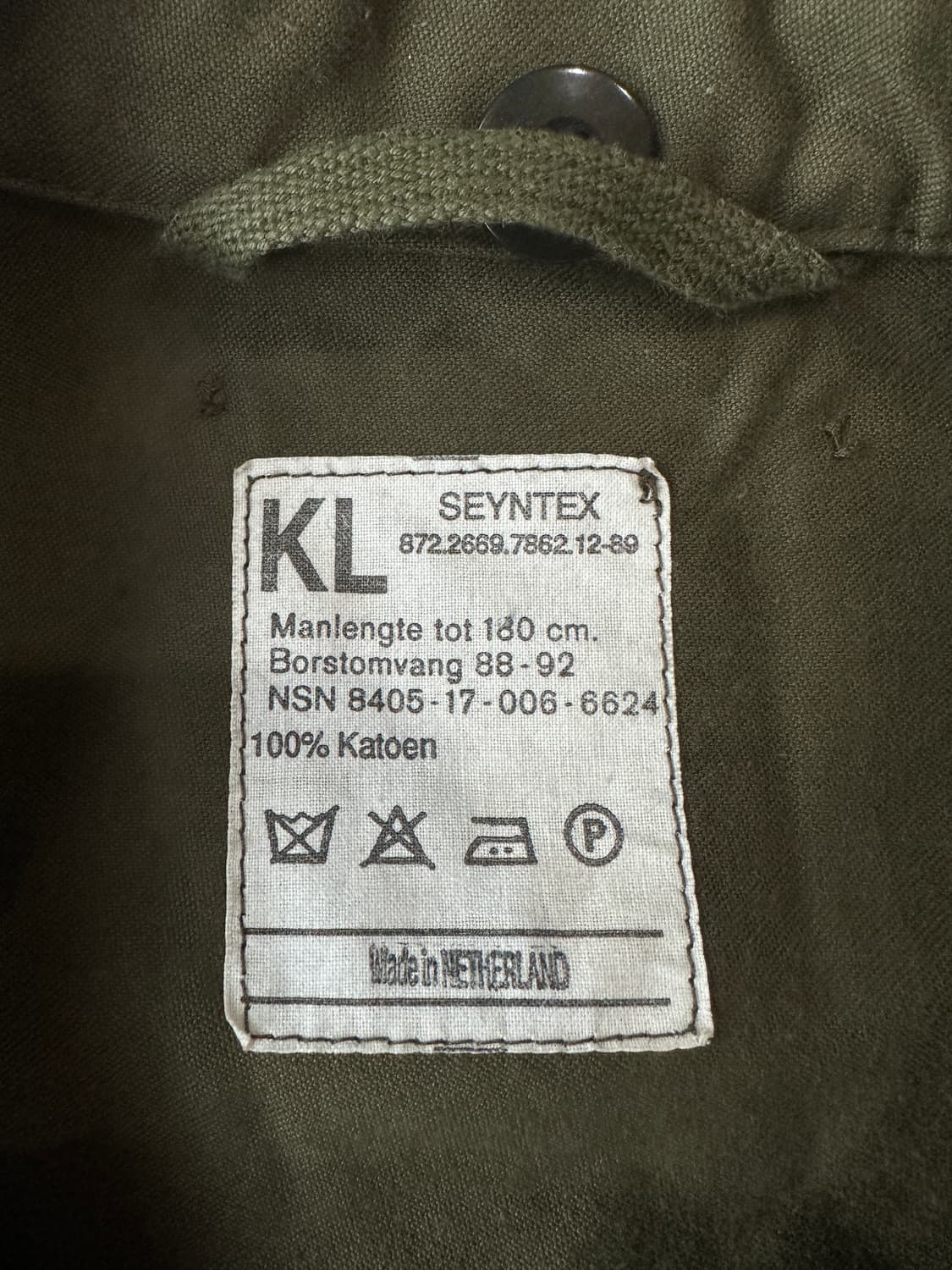 네덜란드군 80s 야상 필드 자켓 L 상품이미지3