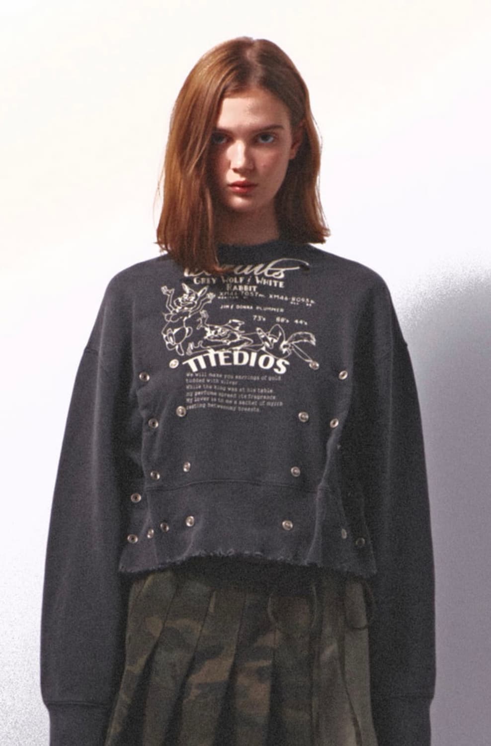 로레일즈 스냅 크롭셔츠  상품이미지3