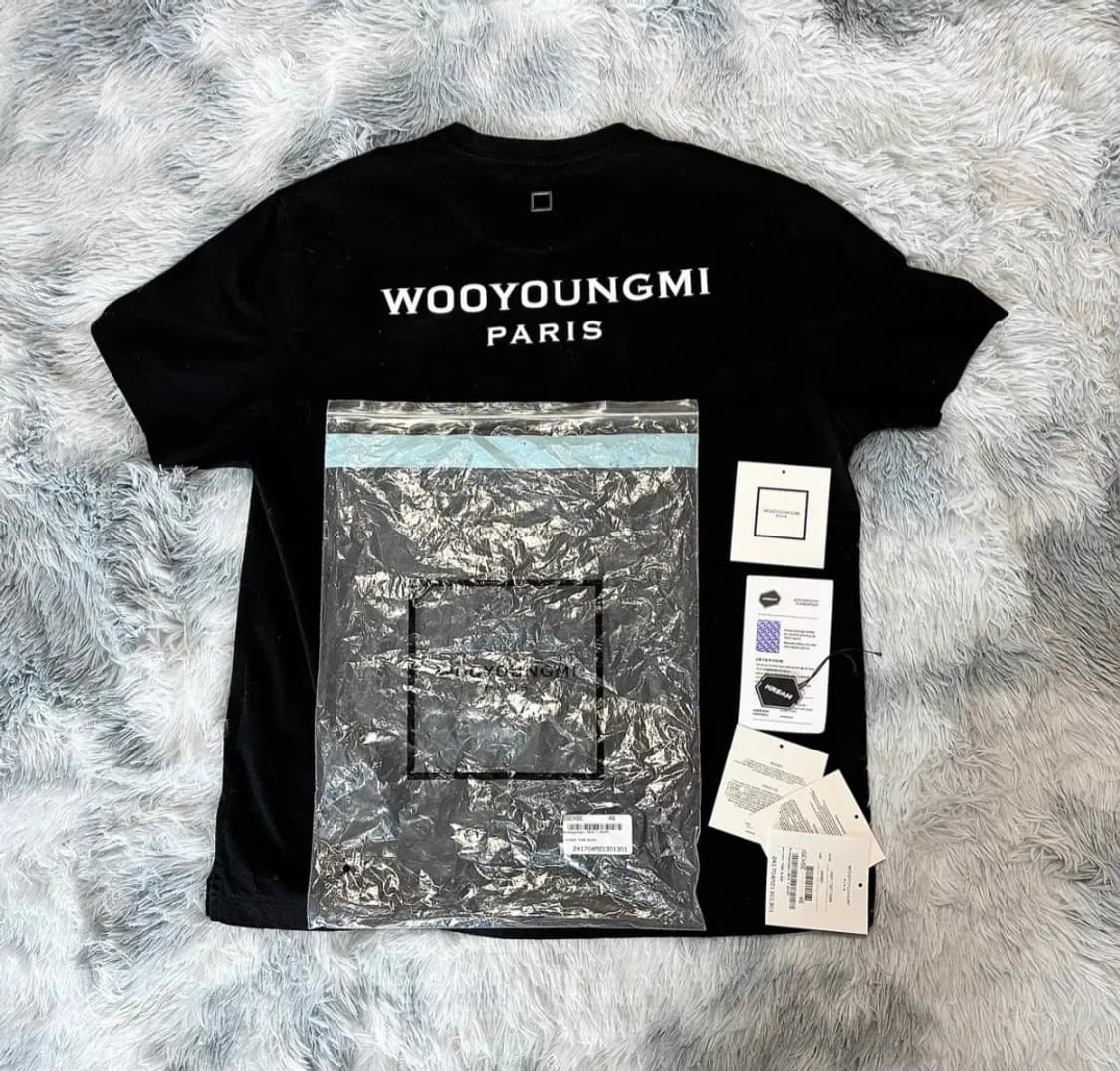 [정품/24ss] 우영미 백로고 반팔 46사이즈  상품이미지1