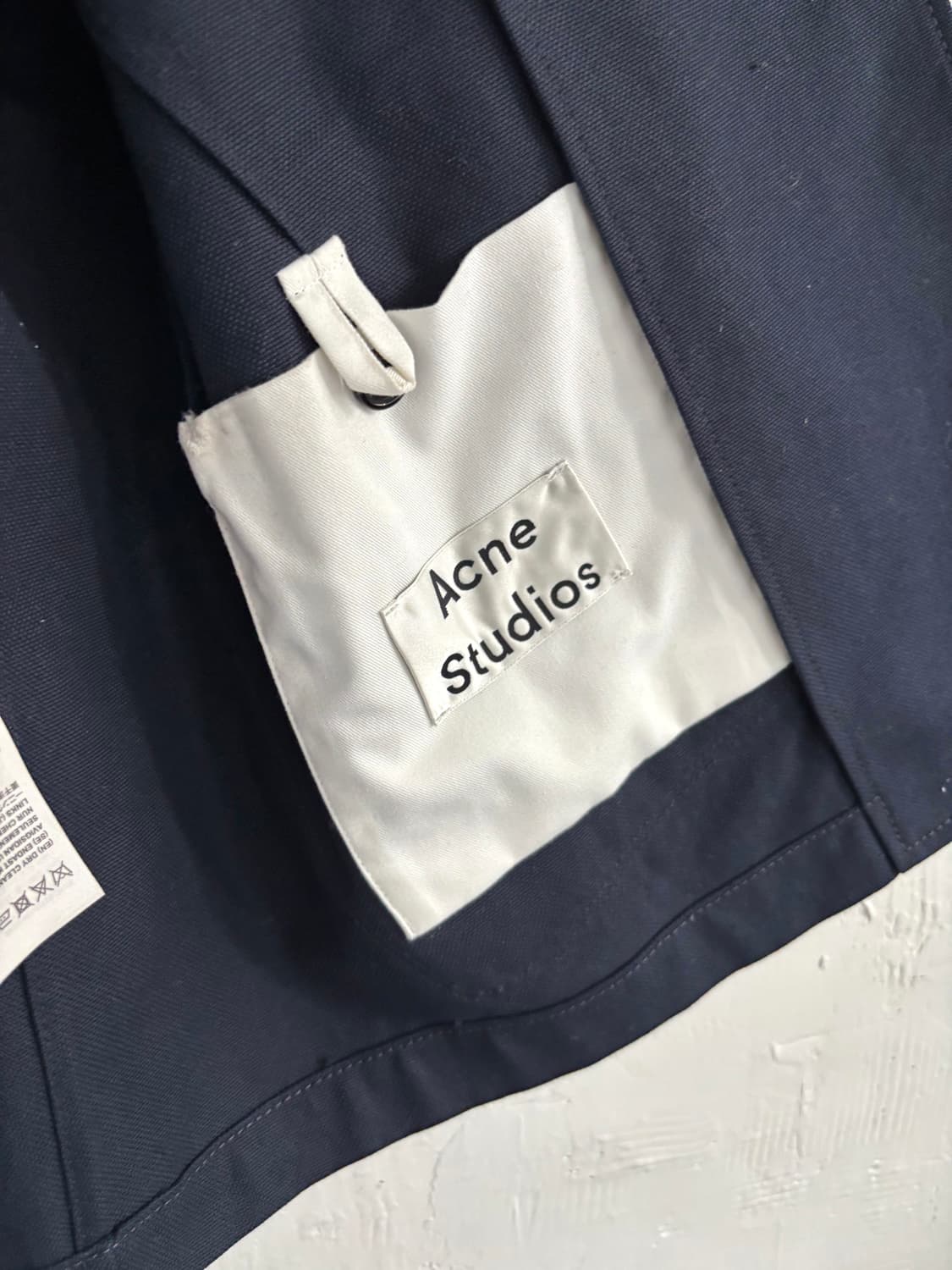 Acne Studios 아크네 스튜디오 코튼 네이비 싱글 블레이저 상품이미지6