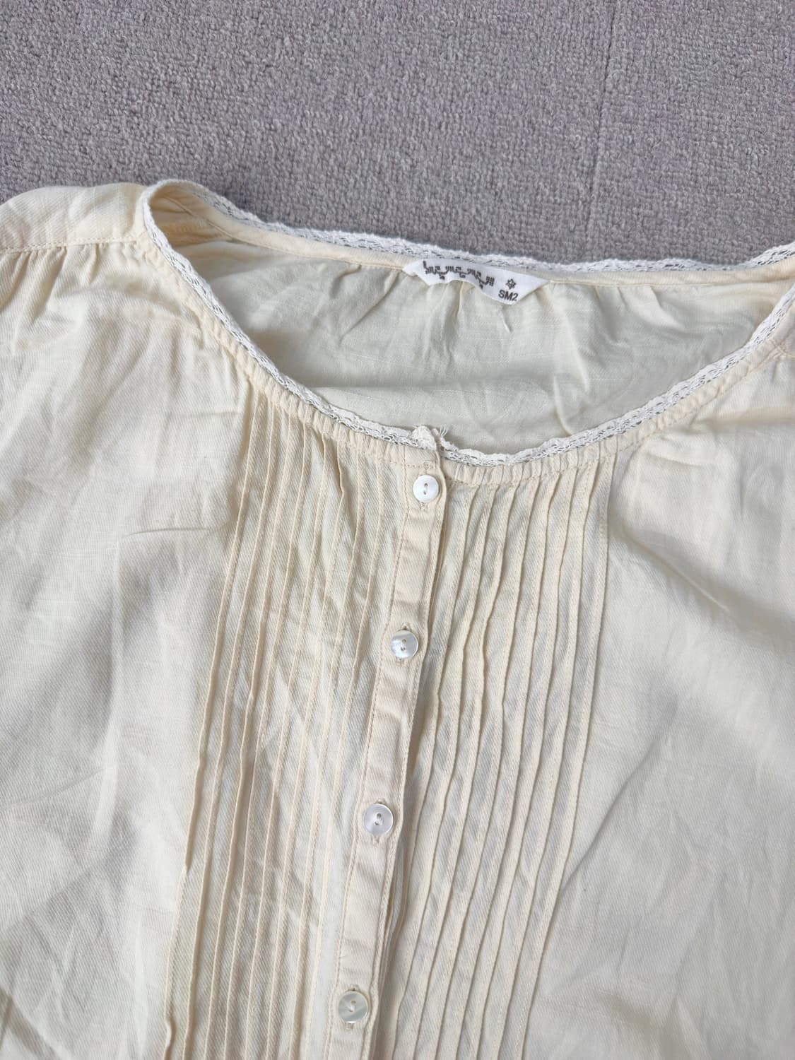 사만사모스 모리걸 핀턱 레이스블라우스 상품이미지2