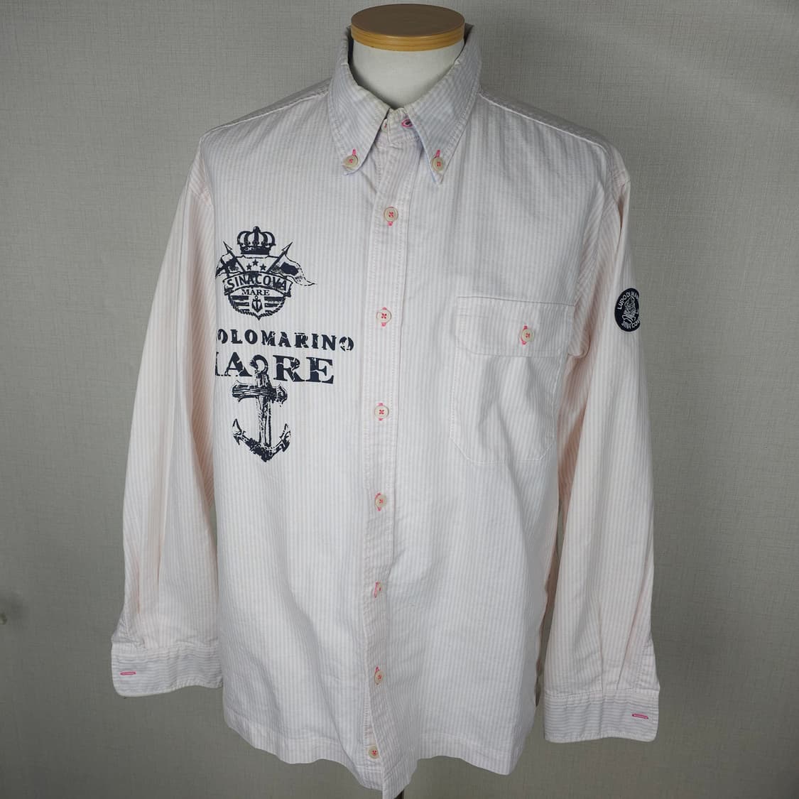 시나코바 긴팔남방 남자100사이즈  상품이미지1