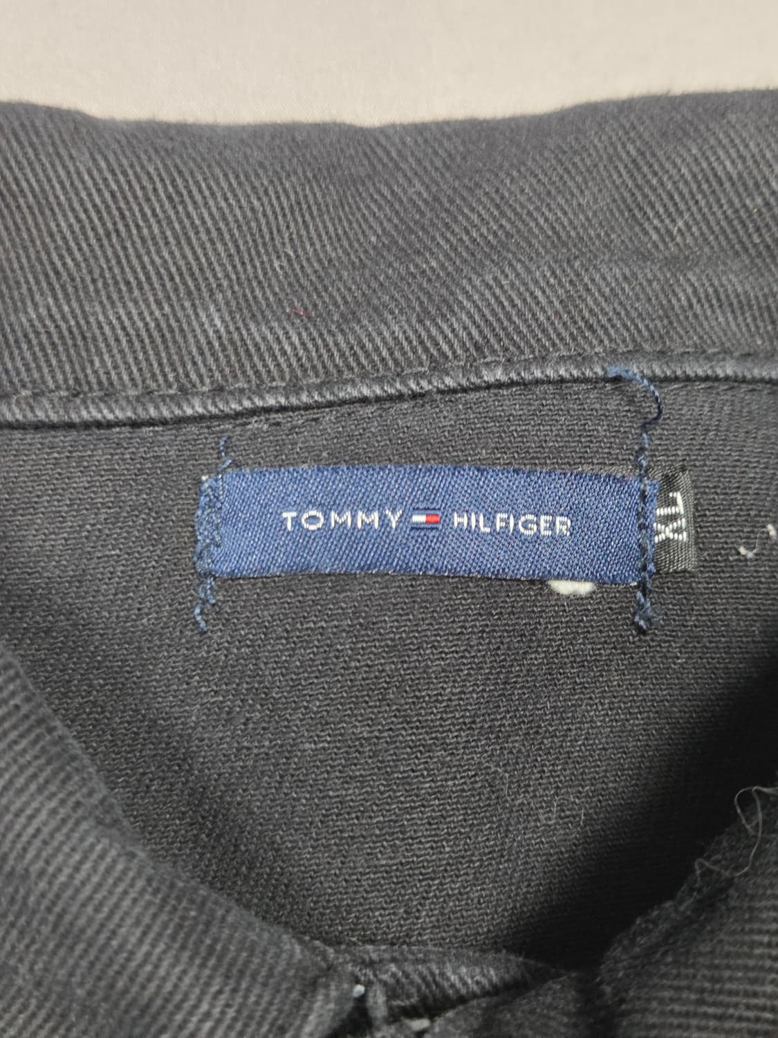 [타미힐피거] 후면 빅로고 패치 소매 지퍼 데님 자켓 | A00157 상품이미지3