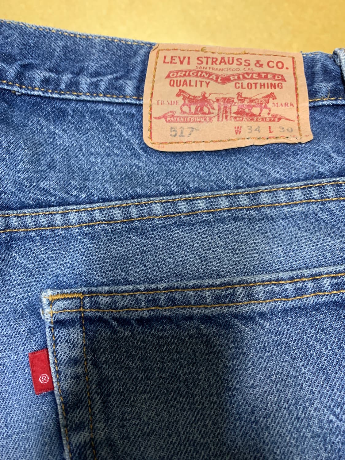 [34x30] 00’s 리바이스 517 부츠컷 데님 상품이미지4