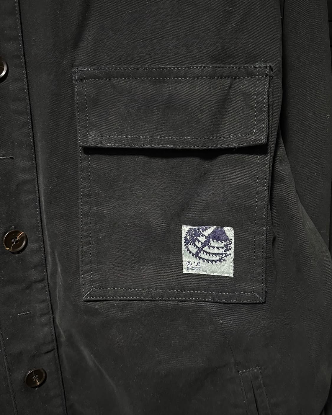 ETCE 이티씨이 기어 포켓 코튼 셔츠 자켓 빈티지 스웨이드 L 100 상품이미지4