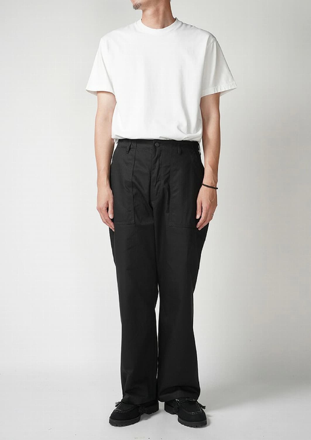 [5][32] 시오타 헤링본 베이컨 팬츠 블랙 상품이미지9