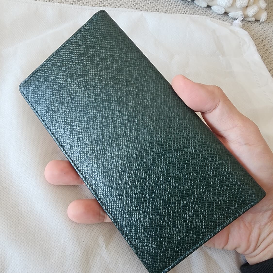 외부 미사용 루이비통 타이가 포트발레르 다크그린 카드6장 장지갑 상품이미지2