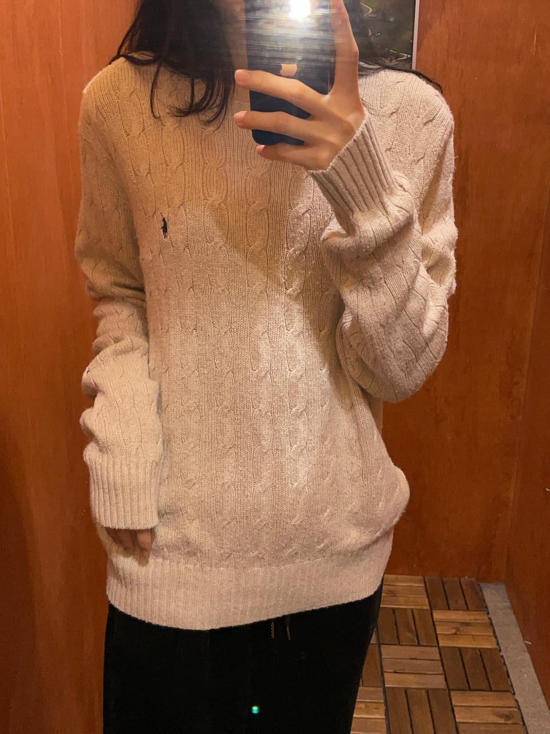 (M) POLO 폴로 랄프로렌 케이블 니트 상품이미지2