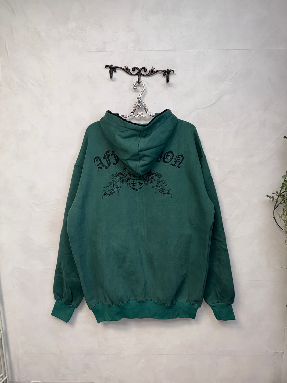 Affliction blue green punk graphic 후드집업 상품이미지3