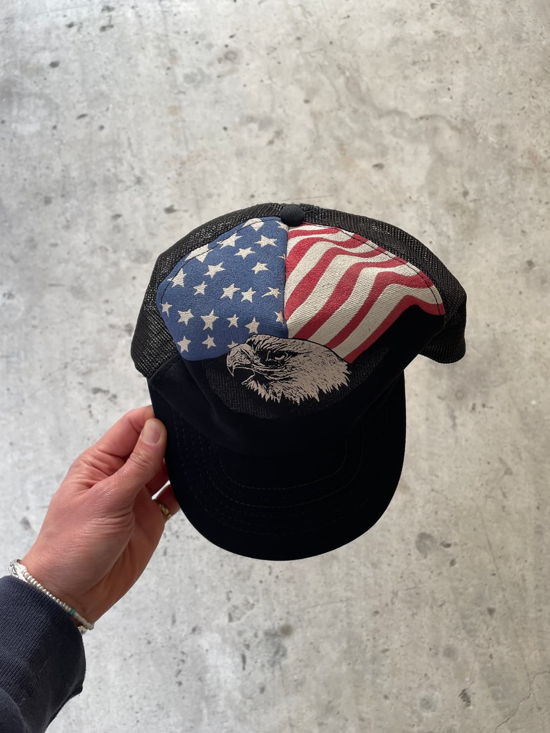 80s USA Flag Trucker Cap 상품이미지4