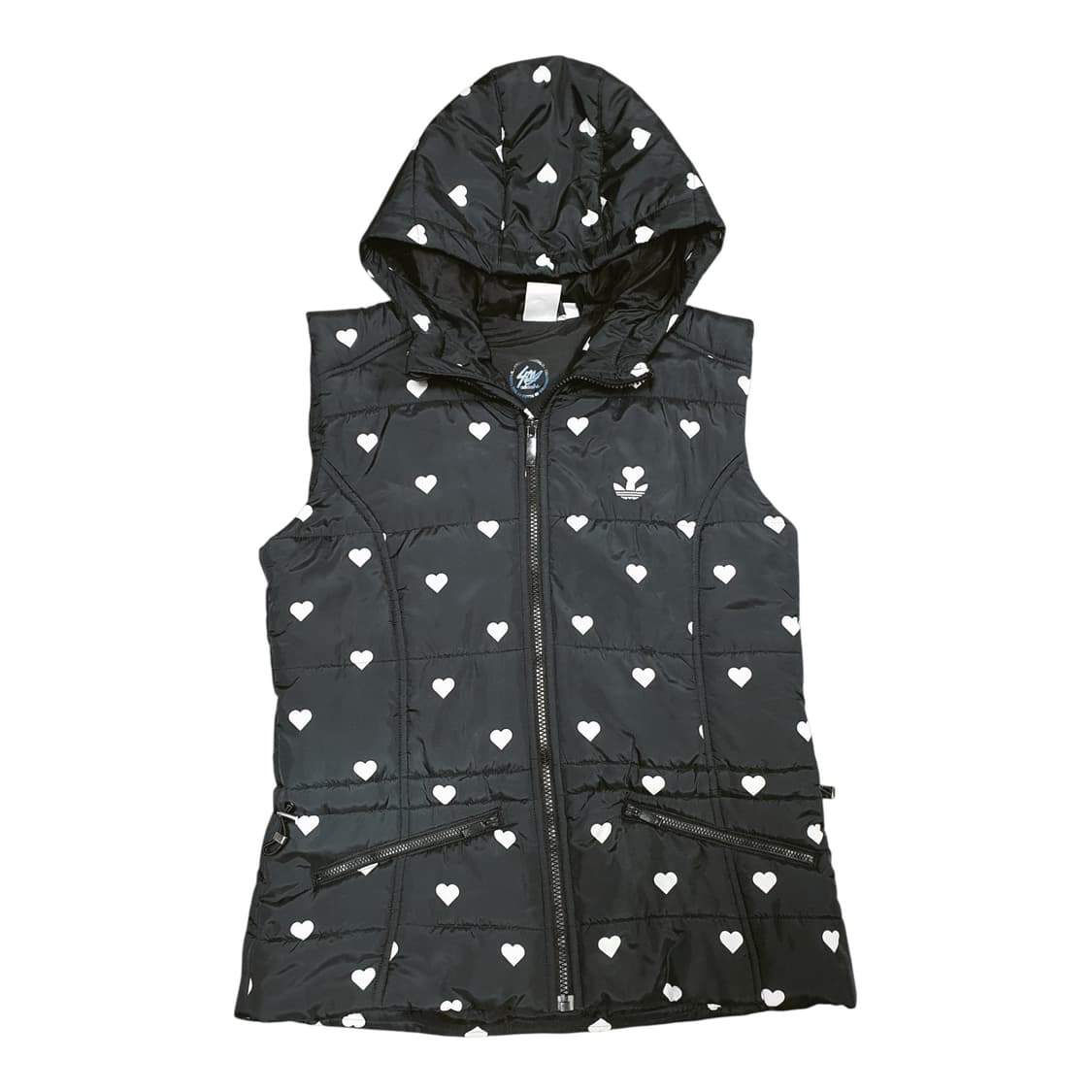 ✨ (바배) 아디다스 하트 땡땡이 패딩 조끼 상품이미지1