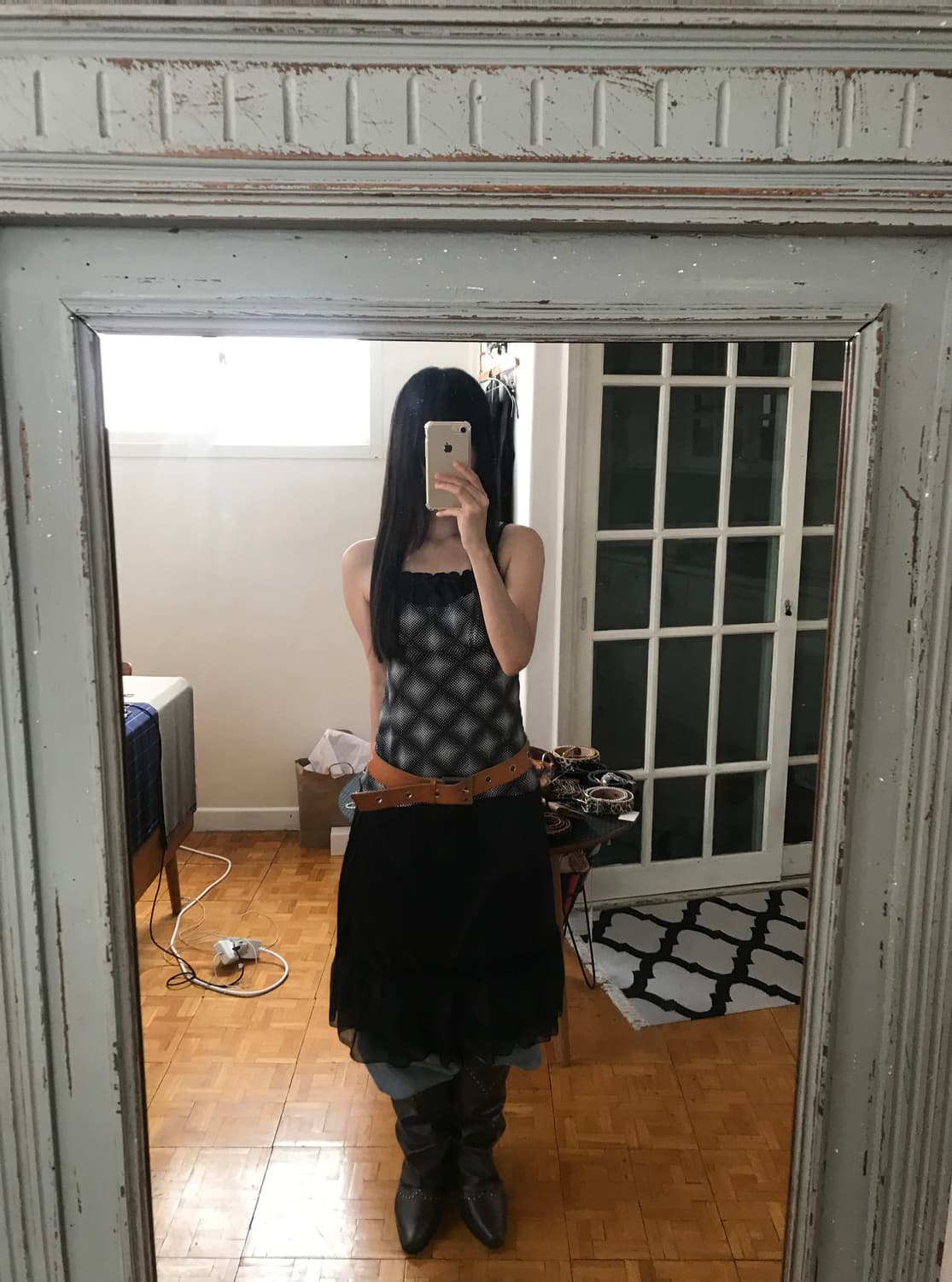 vintage pattern sleeveless 상품이미지3