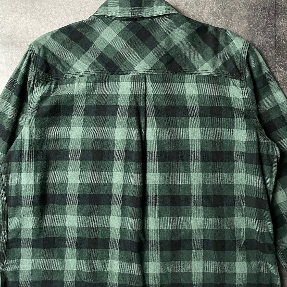 CARHARTT 칼하트 빈티지 그린 체크 워크 셔츠 A00853 상품이미지7