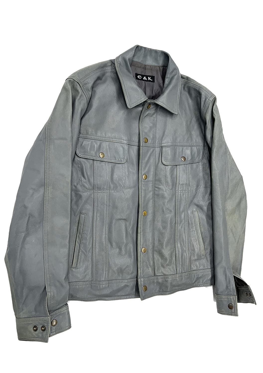 E&K 레더 트러커 자켓 상품이미지2