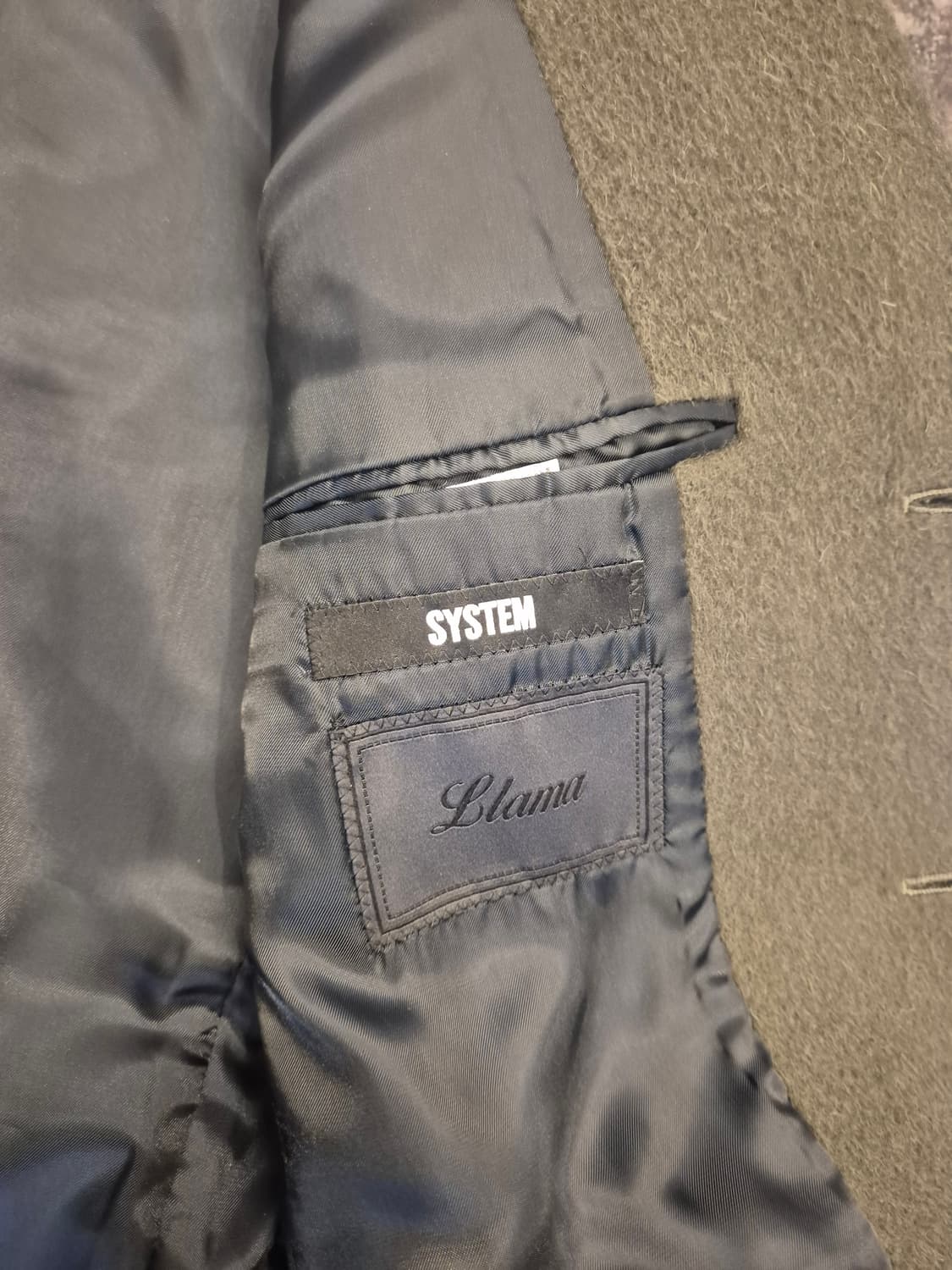 시스템 라마 울 혼방 코트 105사이즈 상품이미지4