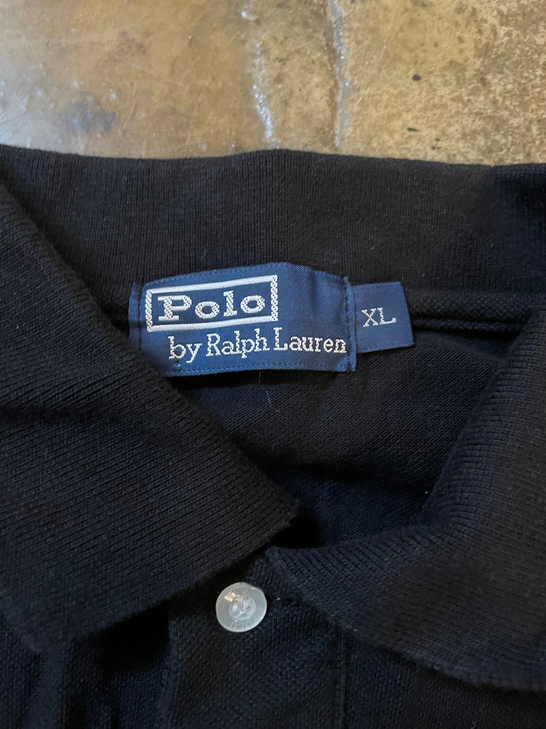 폴로 랄프로렌 레드 빅포니 PK 긴팔티셔츠 블랙 상품이미지5