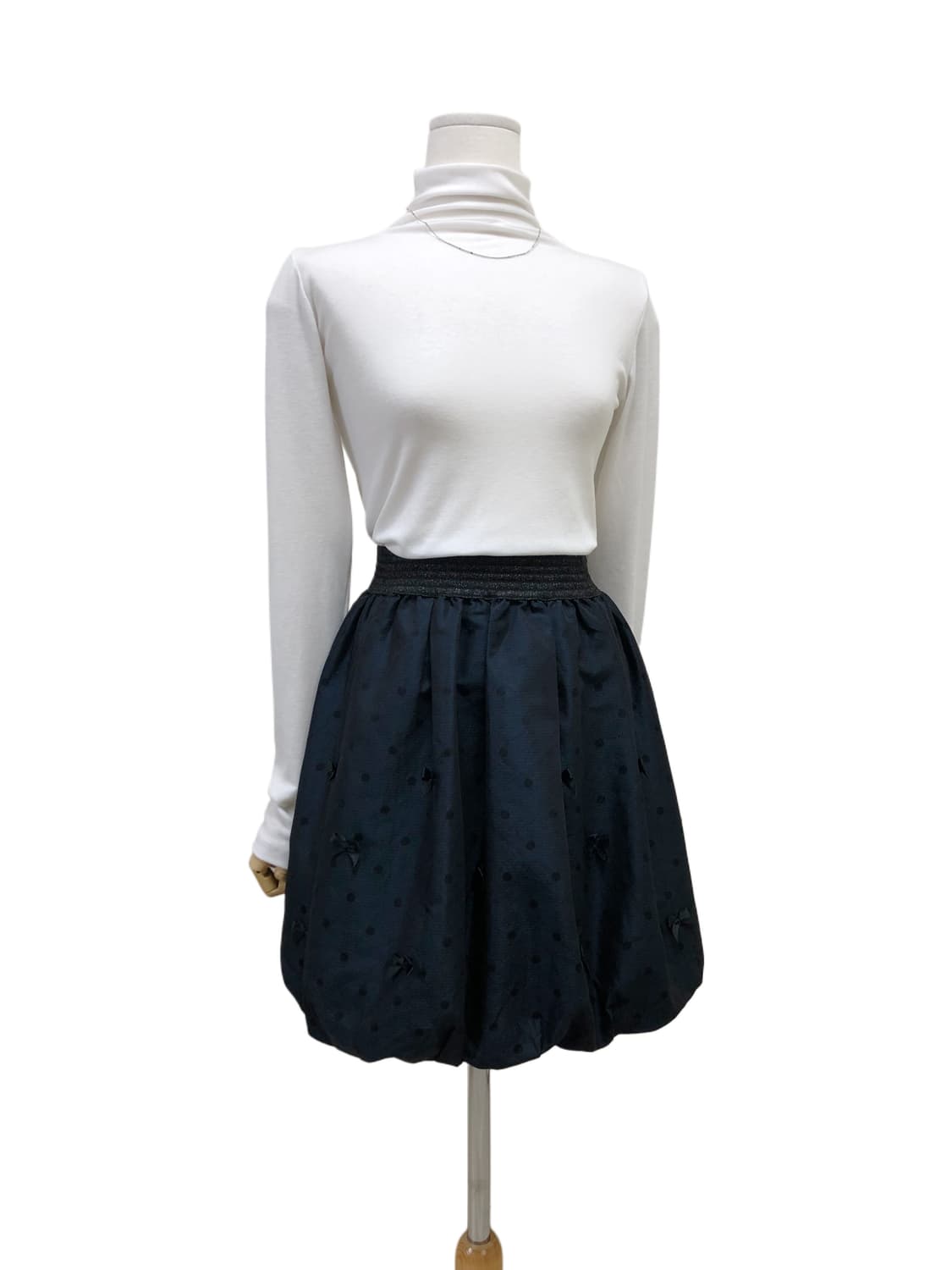 Lois Crayon 벌룬 도트 리본 스커트 상품이미지3