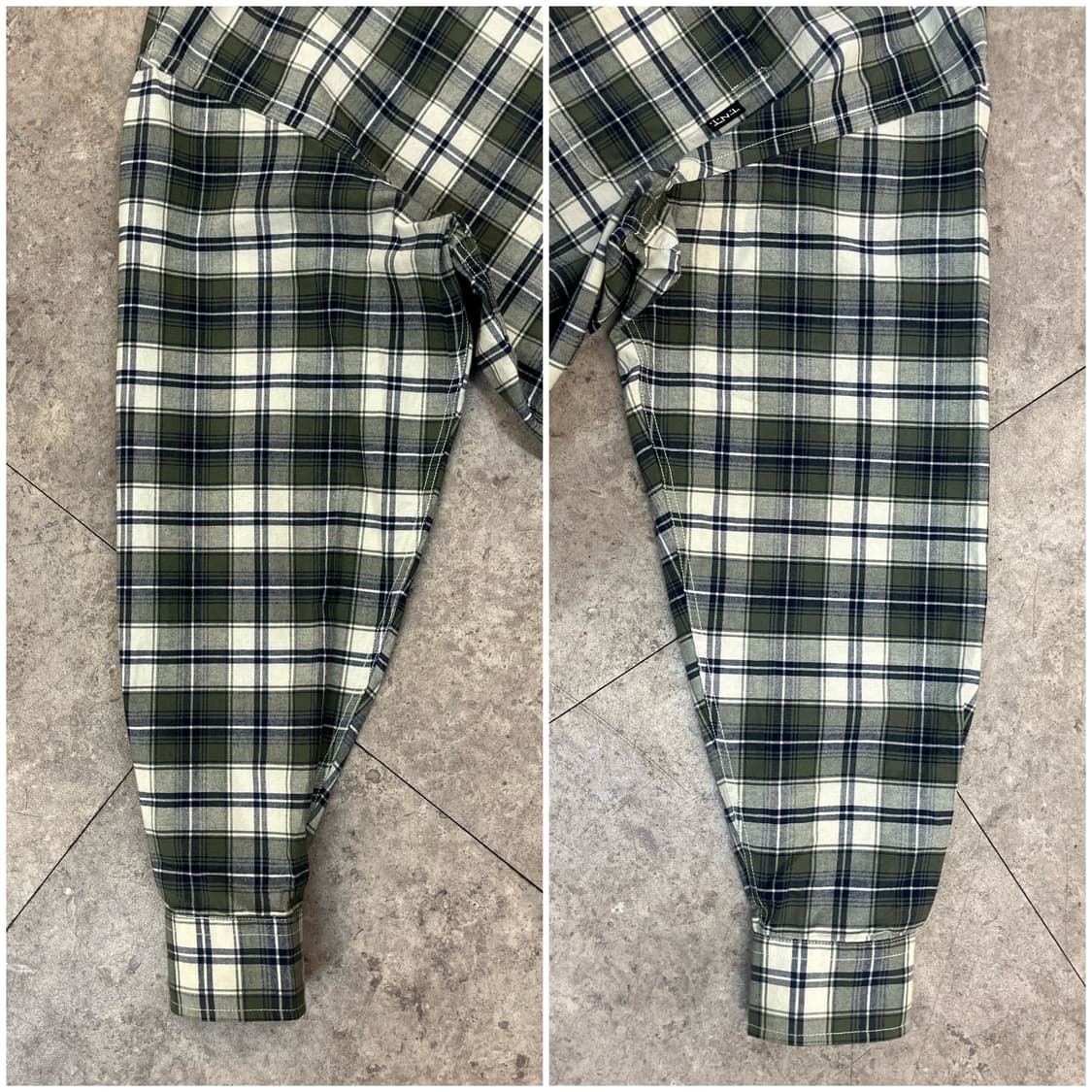 디스이즈네버뎃 체크 셔츠 그린 S #csz3278 상품이미지6