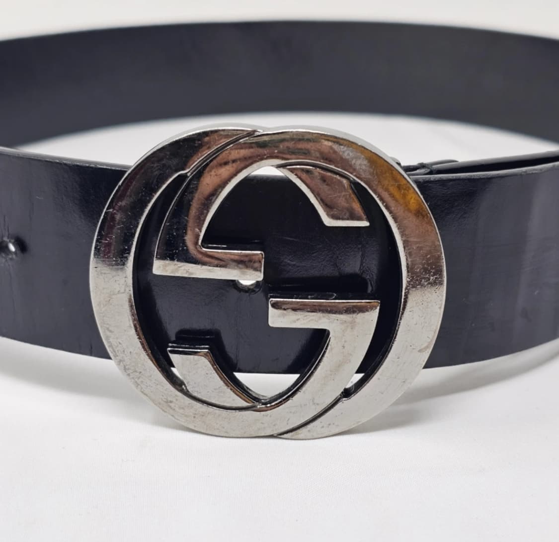 구찌 인터로킹 G 버클 벨트 블랙 상품이미지2
