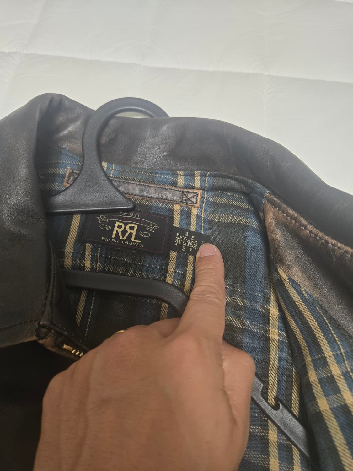 더블알엘 뉴스보이 가죽자켓 상품이미지3