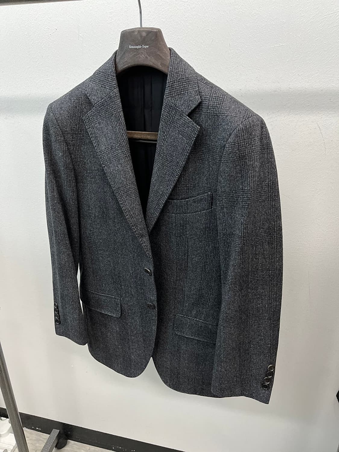 95) 맨온더분 체크 울자켓  상품이미지1