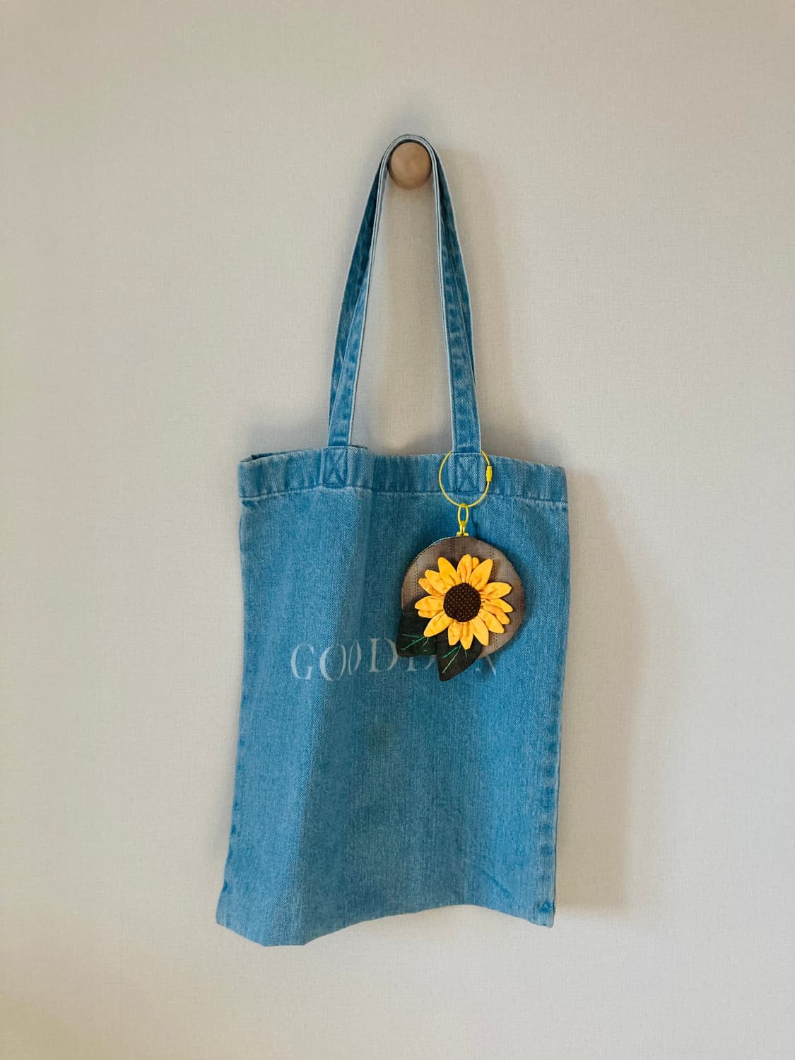 핸드메이드 선플라워 패브릭 코인 파우치 키링 🌻 상품이미지3