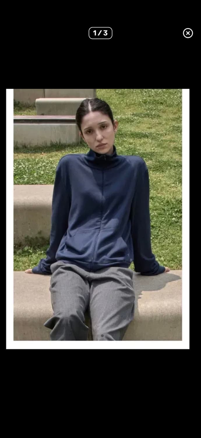 머듈 넥집업 2 네이비 상품이미지1