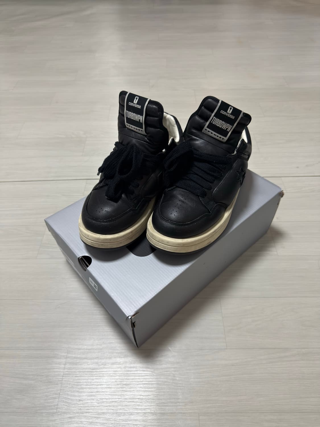 릭오웬스 컨버스 터보웨폰 로우 블랙 상품이미지1