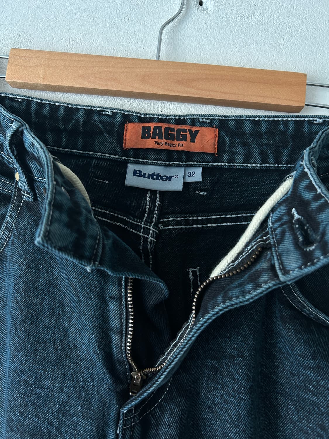 Butter Goods 데님 배기 팬츠 / 애시드블루,32 상품이미지5