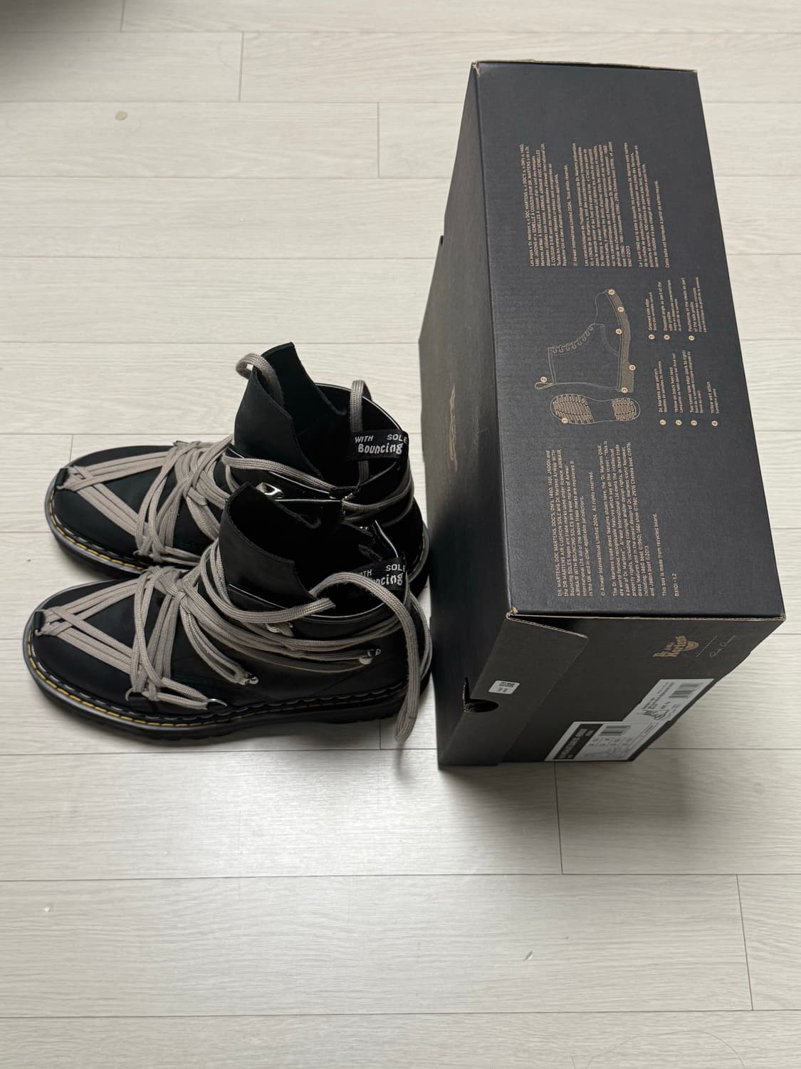 [285] 닥터마틴 릭오웬스 1460 쿼드 솔 메가레이스 부츠 상품이미지4