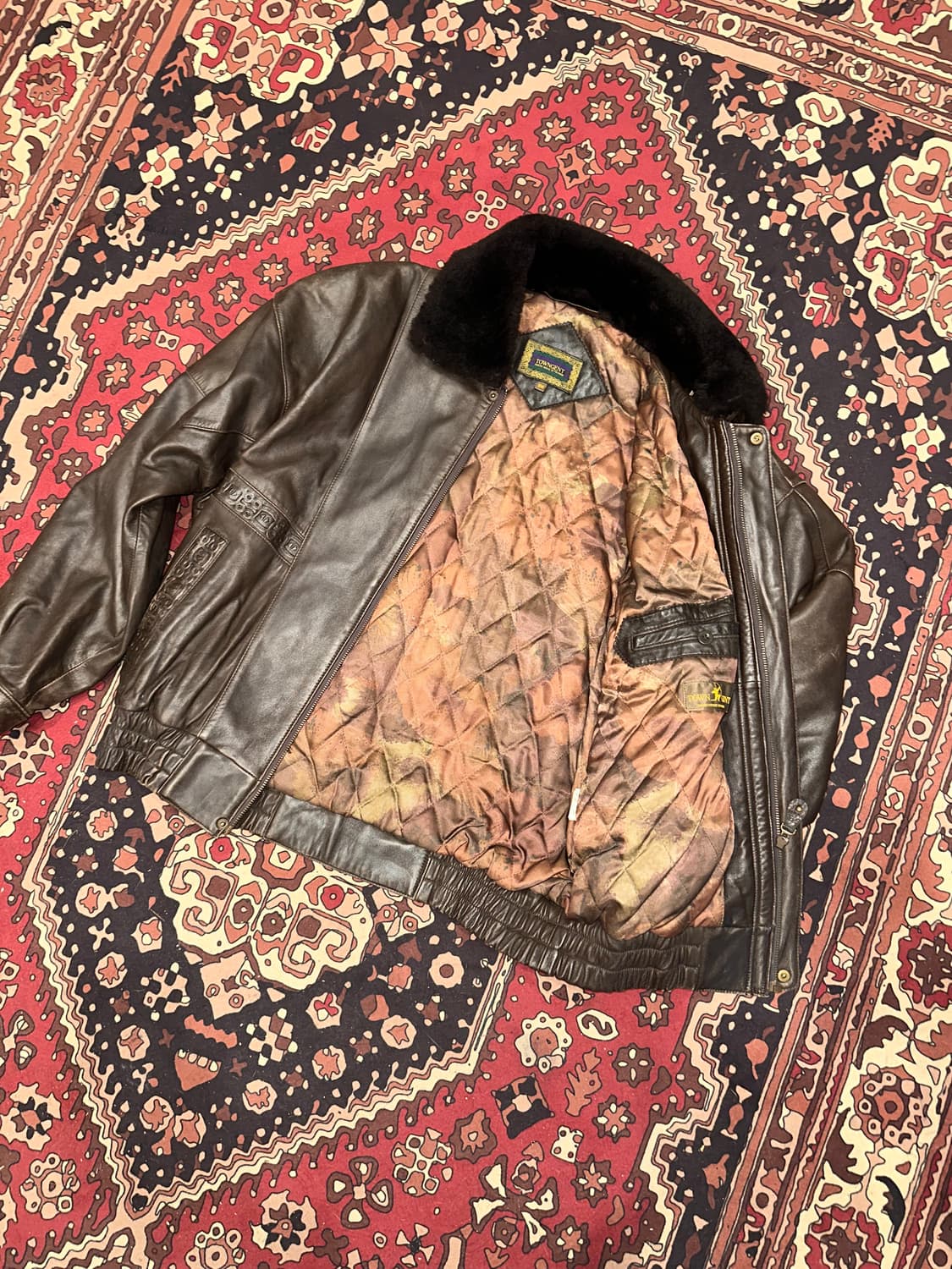 ( XL ) 가죽자켓 레더자켓 봄버자켓 빈티지가죽 a2가죽 항공점퍼 상품이미지7