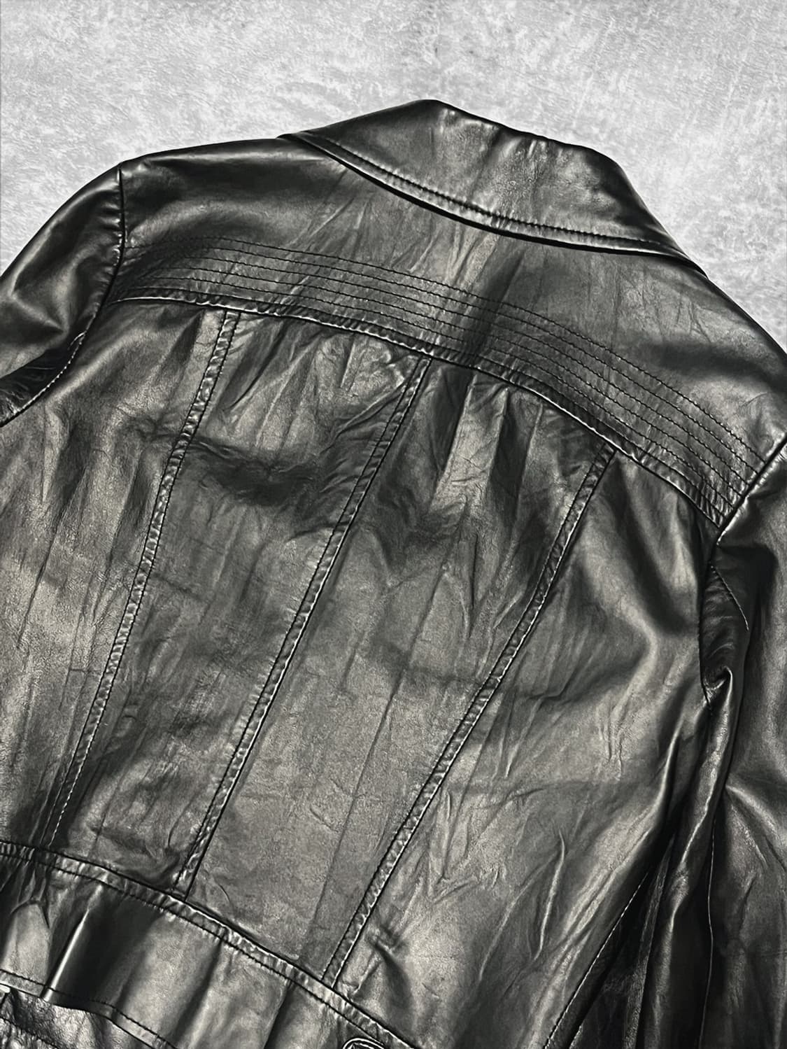 (icinoo) punk stud crop leather jacket  상품이미지7