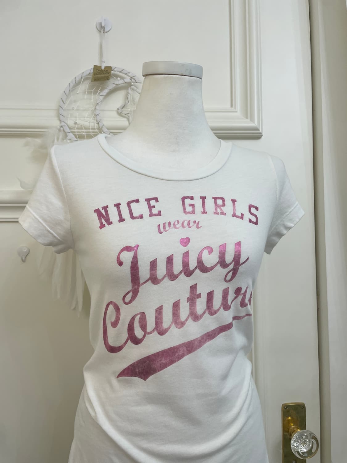 JUICY COUTURE pink print basic top 상품이미지5
