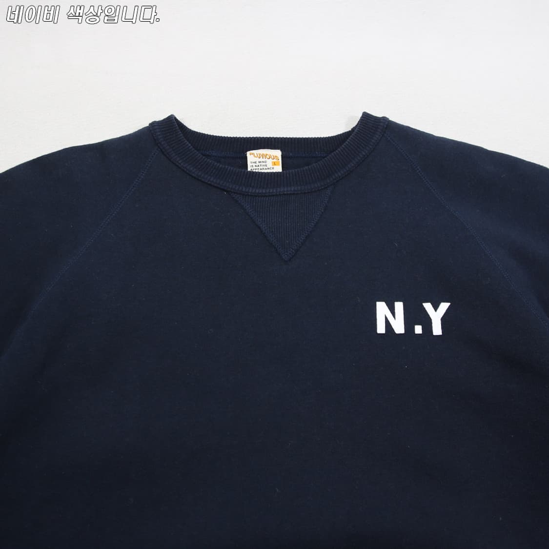 (착용컷) PLUVIOUS 뉴욕 스웻 셔츠 (남성용 95-98) 상품이미지4
