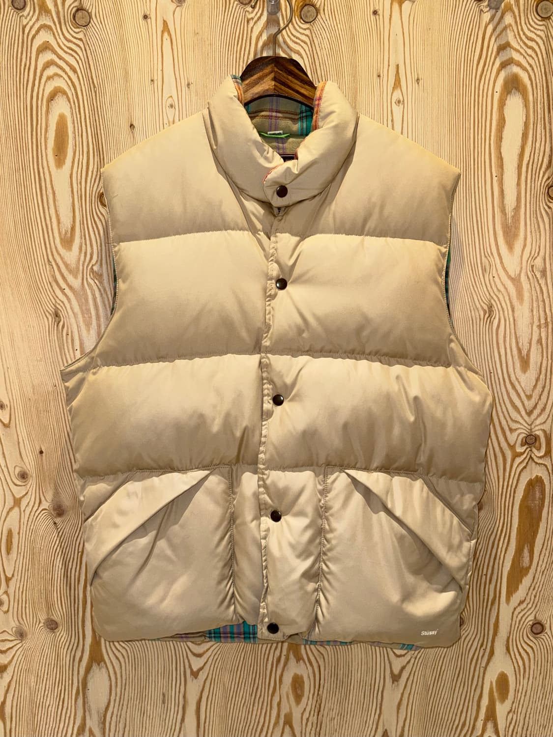 00s 스투시 컬러블록 다운 베스트 상품이미지1