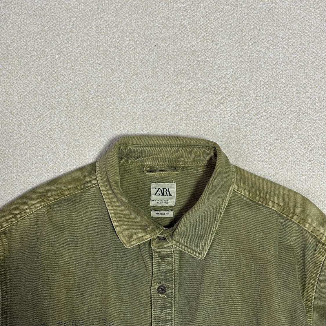 자라 밀리터리 데님 셔츠 상품이미지5