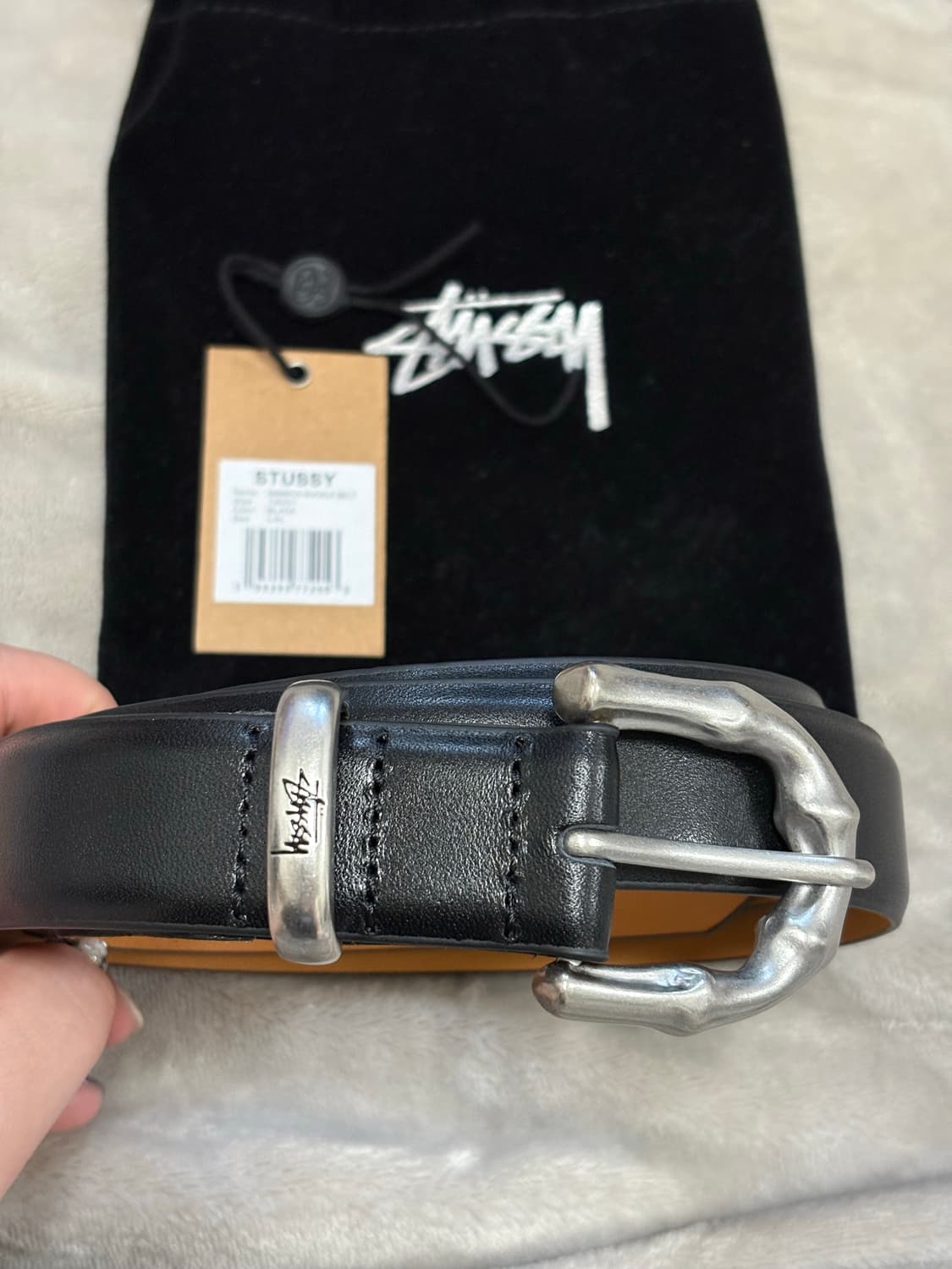 스투시 밤부 버클 벨트 블랙 L/XL 상품이미지2