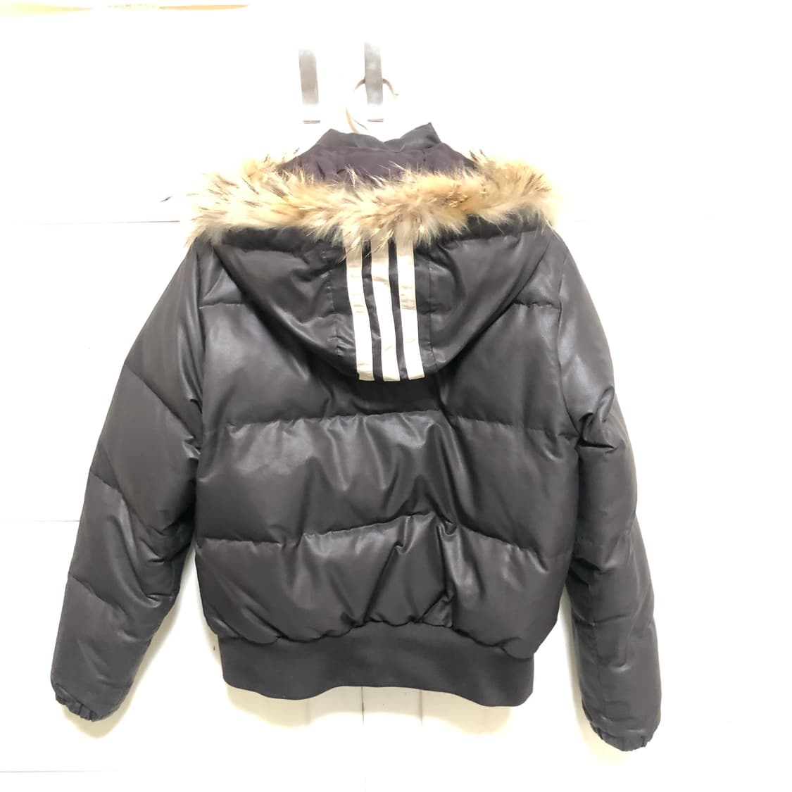 아디다스 빈티지 다크초코 브라운 패딩 대장 갸루 라떼 상품이미지2