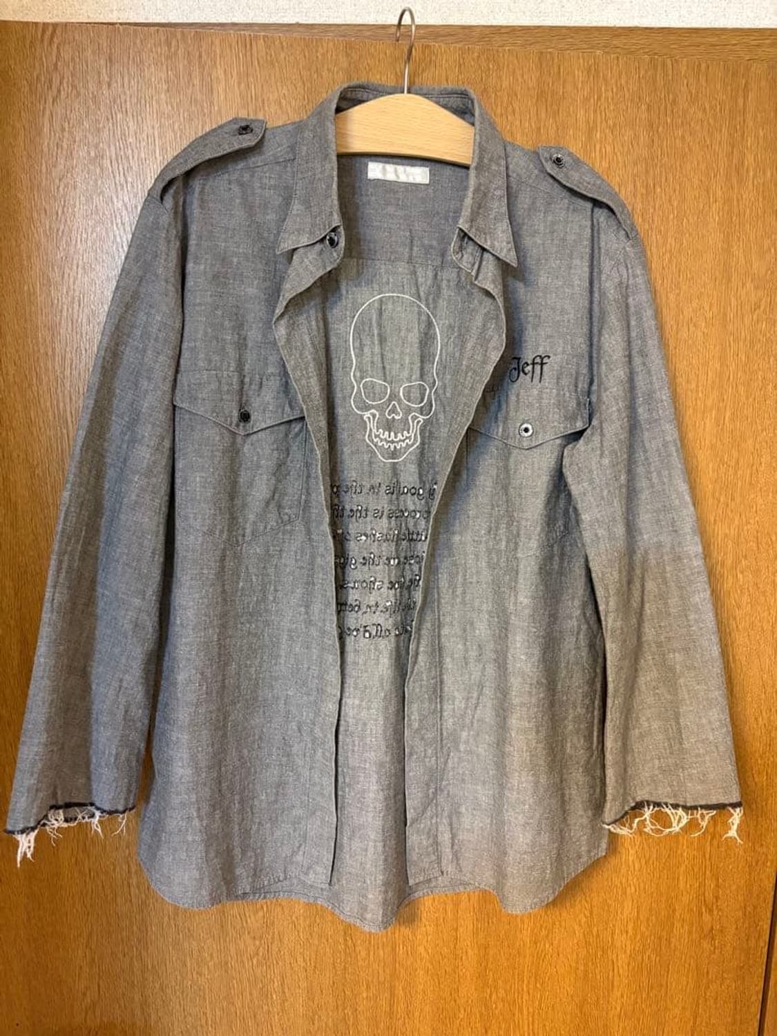 01SS 넘버나인 미스테리 화이트 보이 스컬 셔츠 상품이미지1