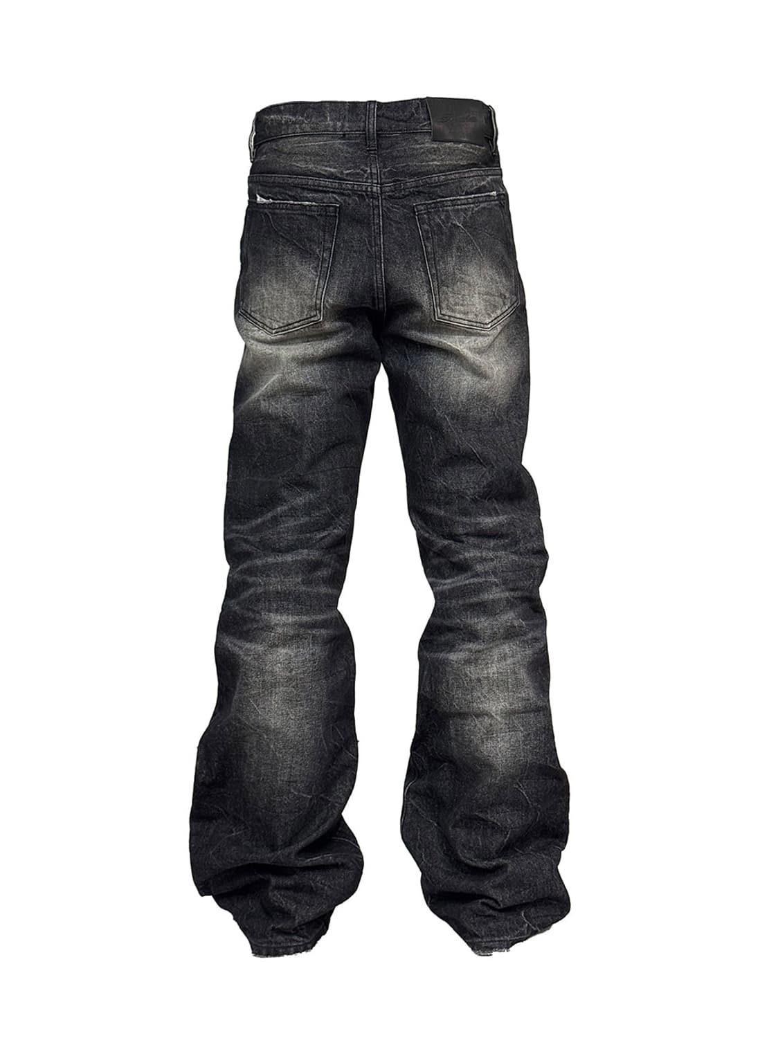 [B.ACESS] Distressed Straight Black 판매 상품이미지2