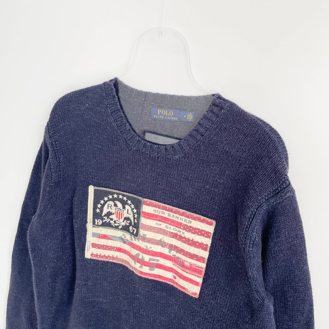 C1 폴로 랄프로렌 성조기 아이코닉 플래그 스웨터 M사이즈 상품이미지2